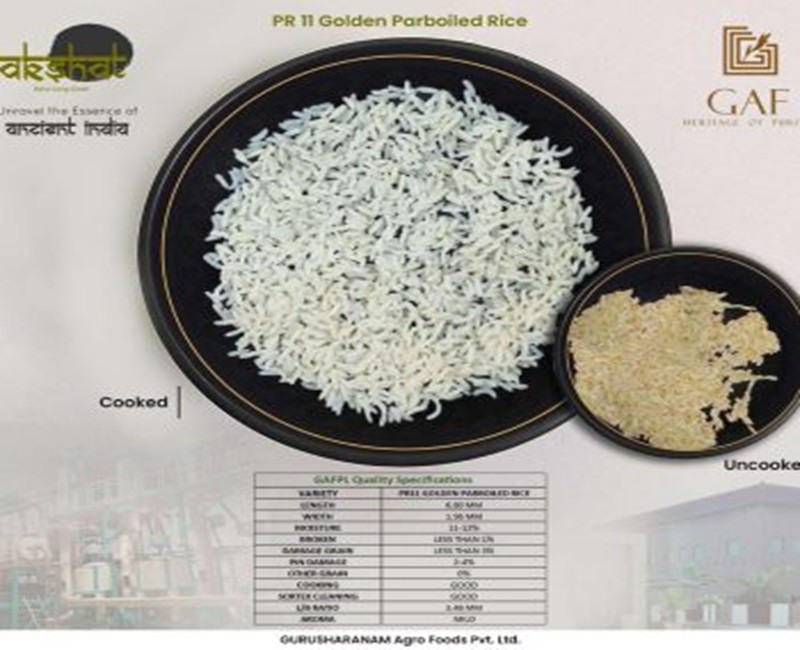 PR11 Golden parboiled rice
