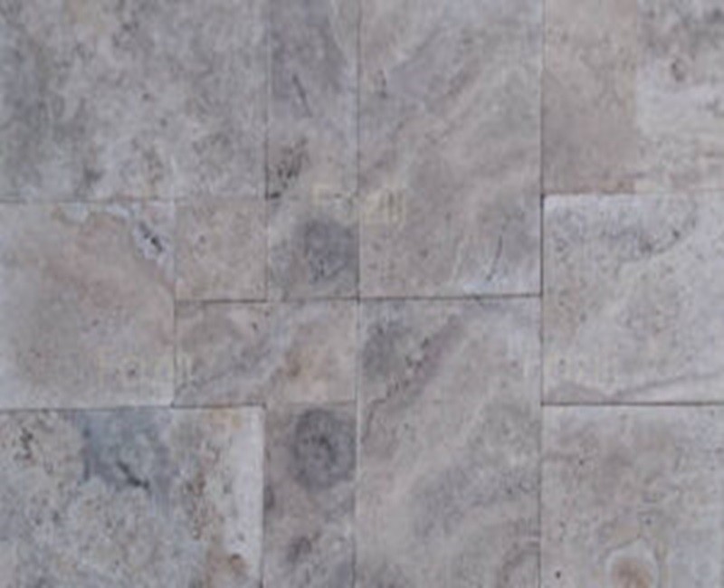 Silver Travertine Pattern Set